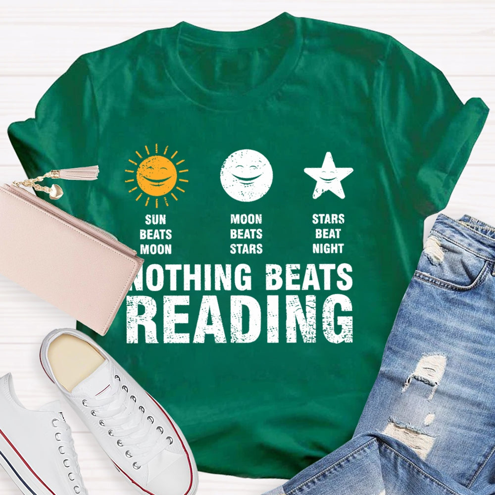 Nothing Beats Reading Graphic  T-shirt