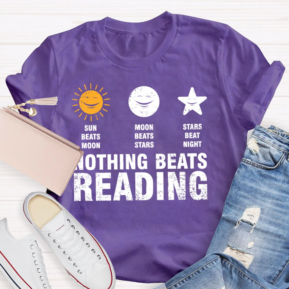 Nothing Beats Reading Graphic  T-shirt