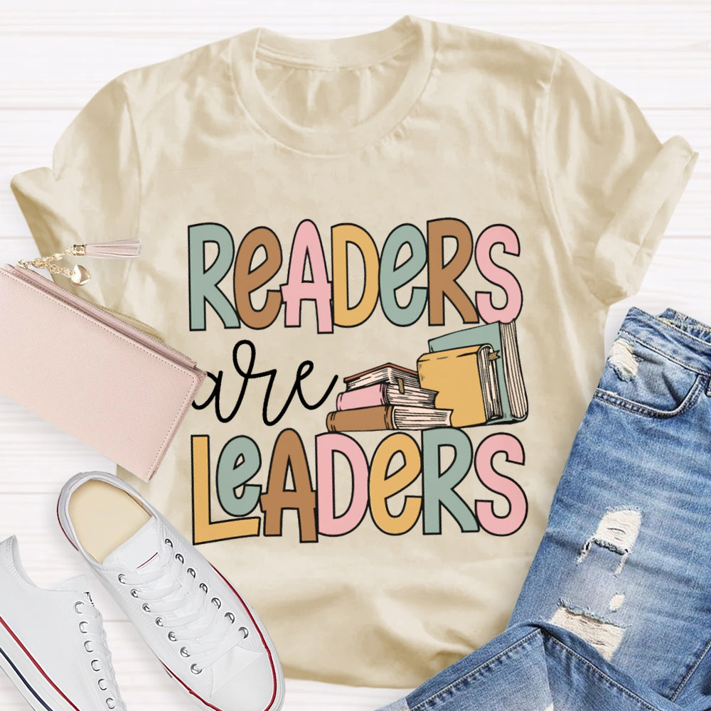 Readers Are Leaders Read More Books T-shirt