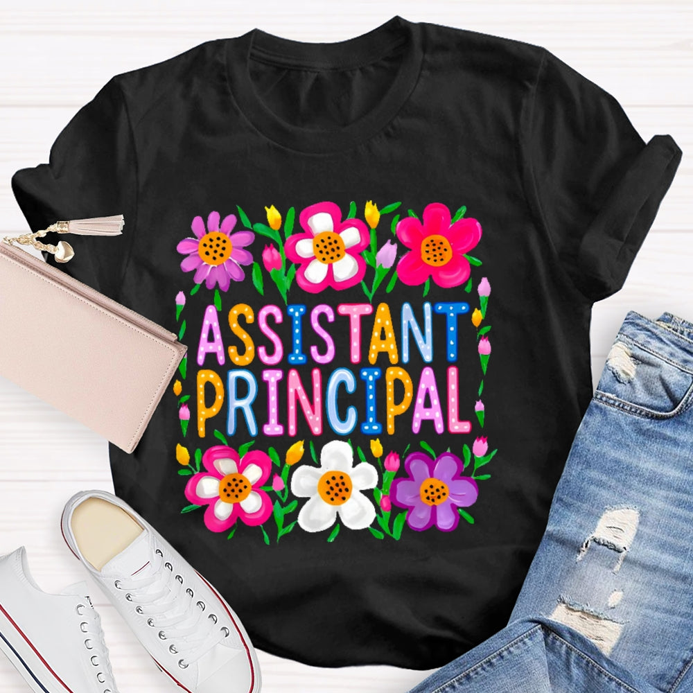 Assistant Principal Flowers T-shirt