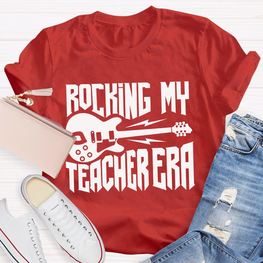 Rocking My Teacher Era Give You A Guitar Music Teacher T-shirt