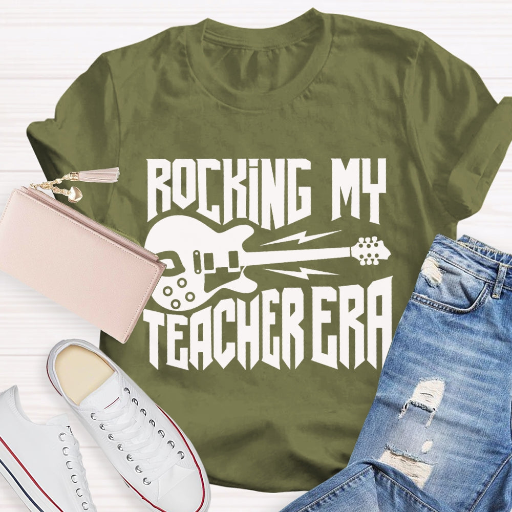 Rocking My Teacher Era Give You A Guitar Music Teacher T-shirt
