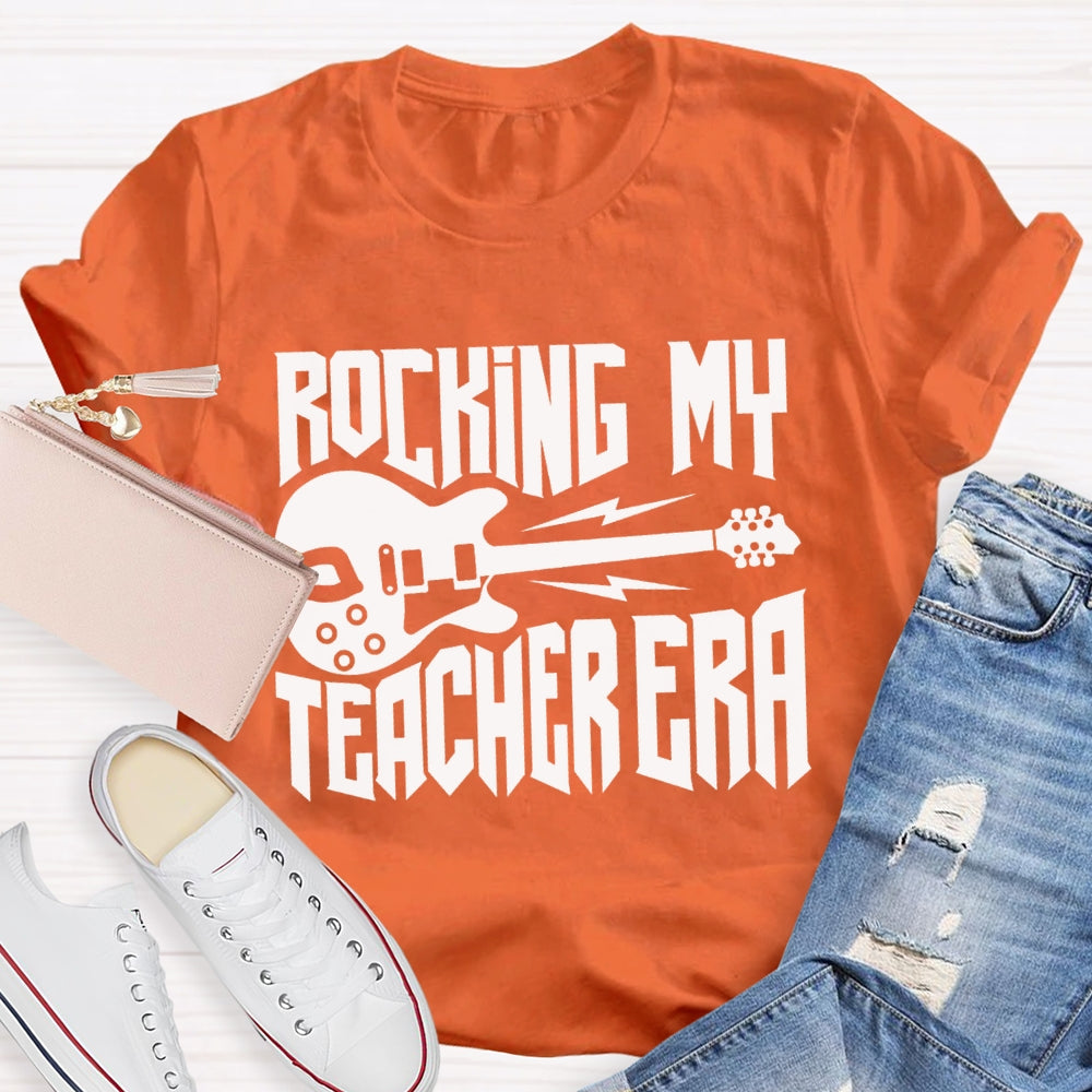 Rocking My Teacher Era Give You A Guitar Music Teacher T-shirt