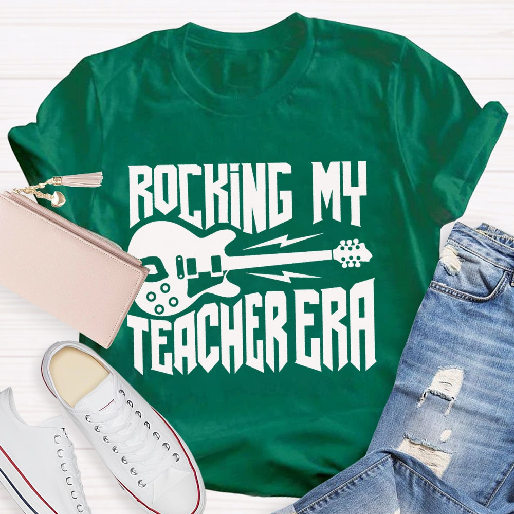 Rocking My Teacher Era Give You A Guitar Music Teacher T-shirt