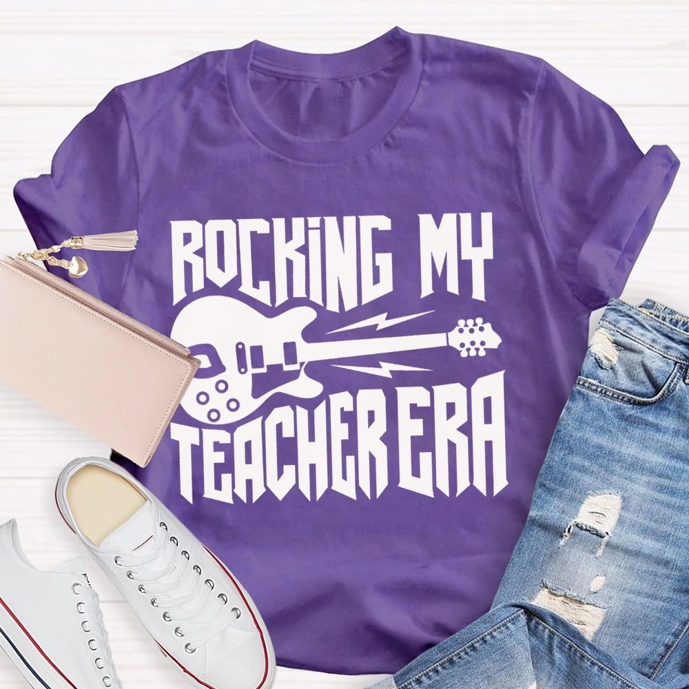 Rocking My Teacher Era Give You A Guitar Music Teacher T-shirt