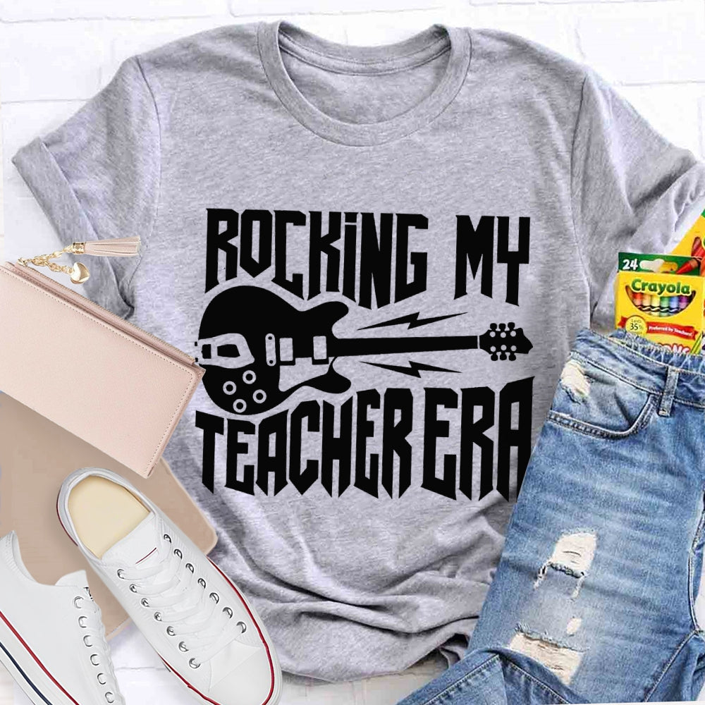 Rocking My Teacher Era Give You A Guitar Music Teacher T-shirt