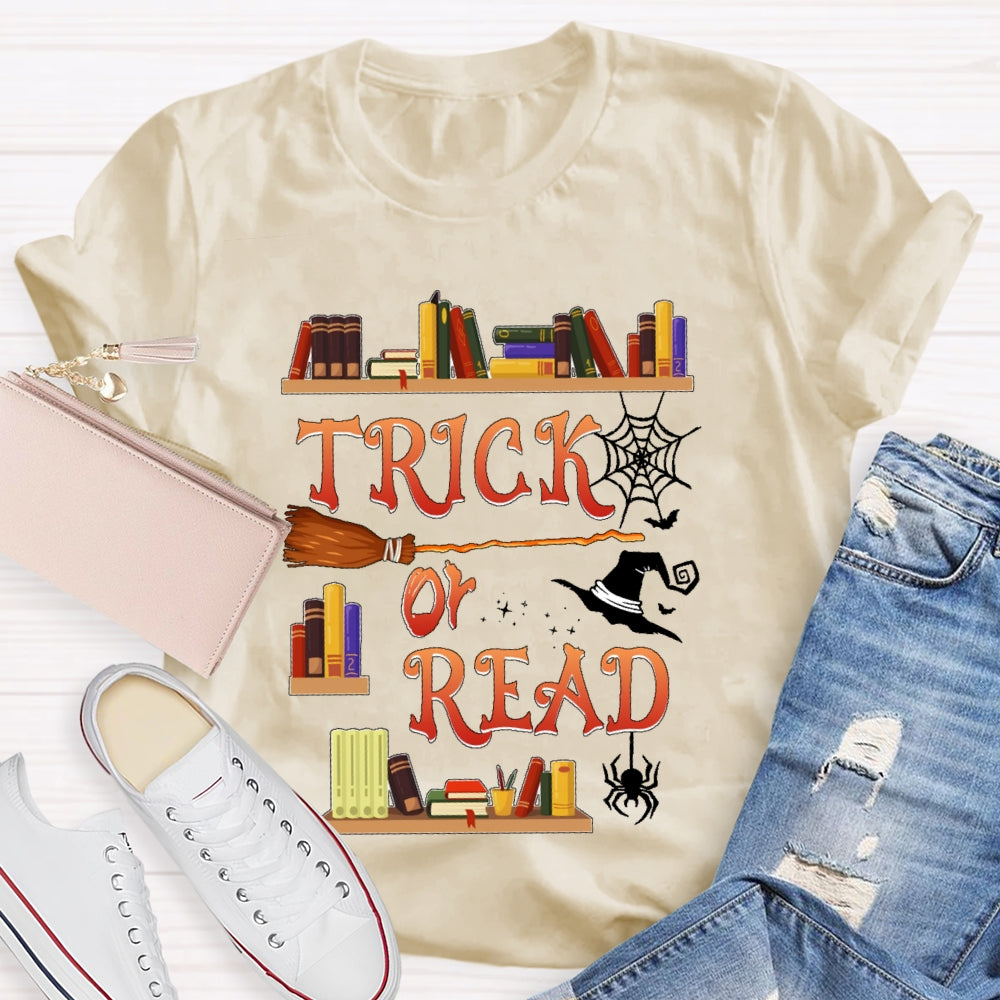 Trick Or Read  Funny Teacher Halloween T-shirt