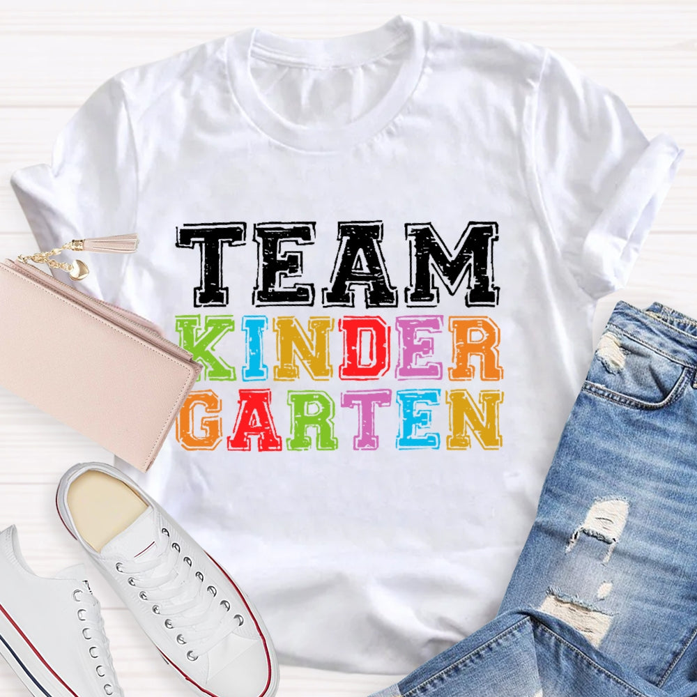 Personalized Grade Team Kindergarten T-shirt