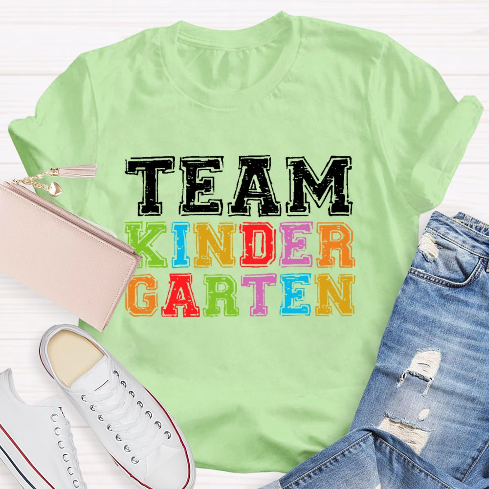 Personalized Grade Team Kindergarten T-shirt