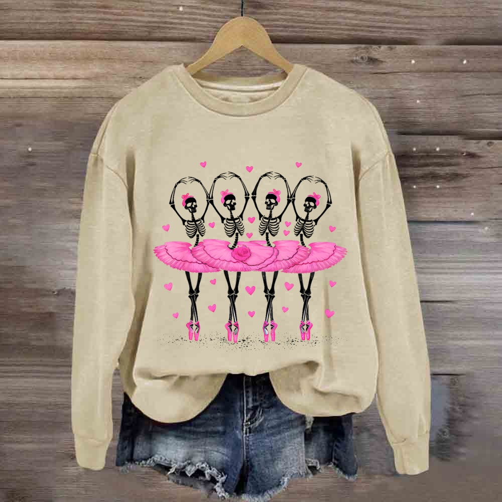Dancing Skull Halloween sweatshirt
