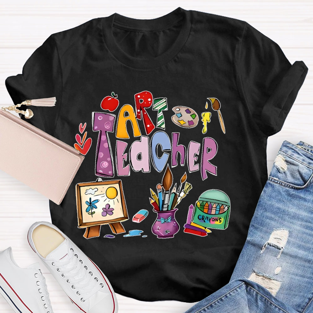 Art Teacher Shirts for Artist Lover Teacher T-shirt