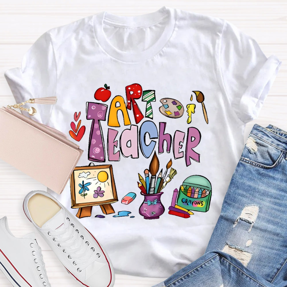 Art Teacher Shirts for Artist Lover Teacher T-shirt
