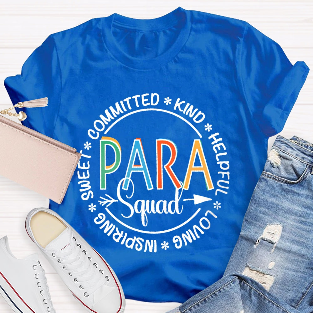 Para Squad Shirt Paraprofessional Educator T-shirt