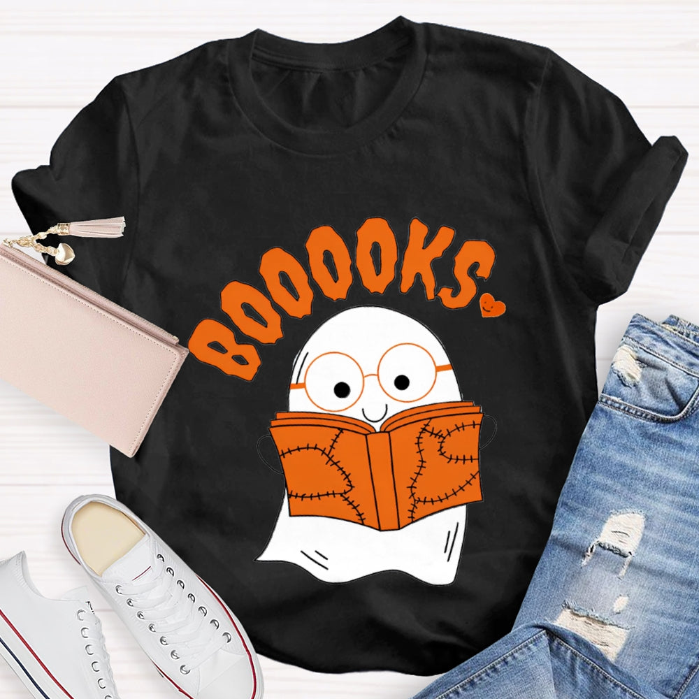 Little Ghost Reading Booooks T-Shirt