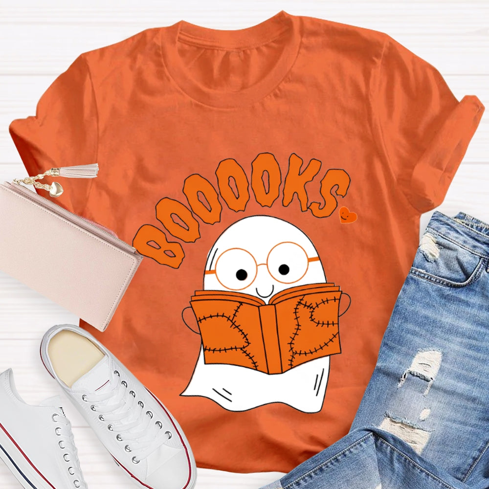 Little Ghost Reading Booooks T-Shirt