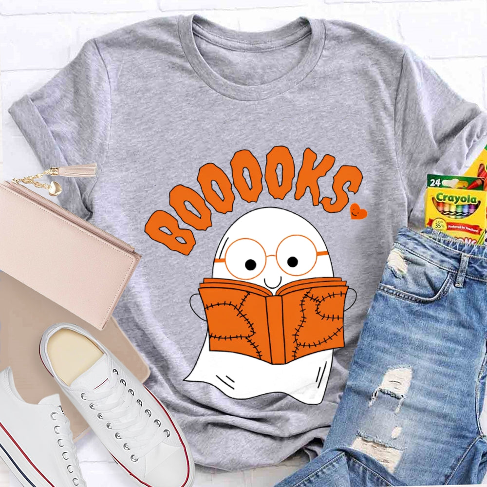 Little Ghost Reading Booooks T-Shirt