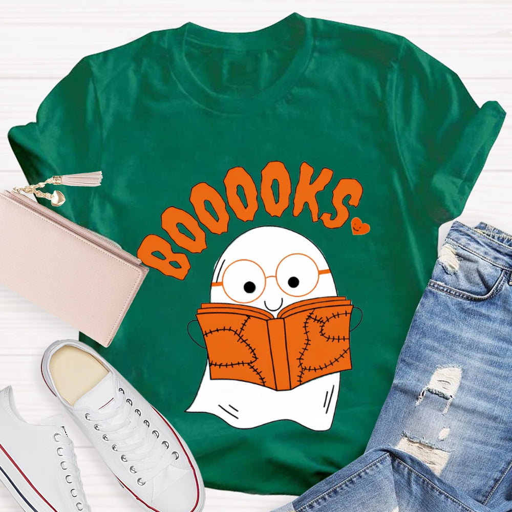 Little Ghost Reading Booooks T-Shirt