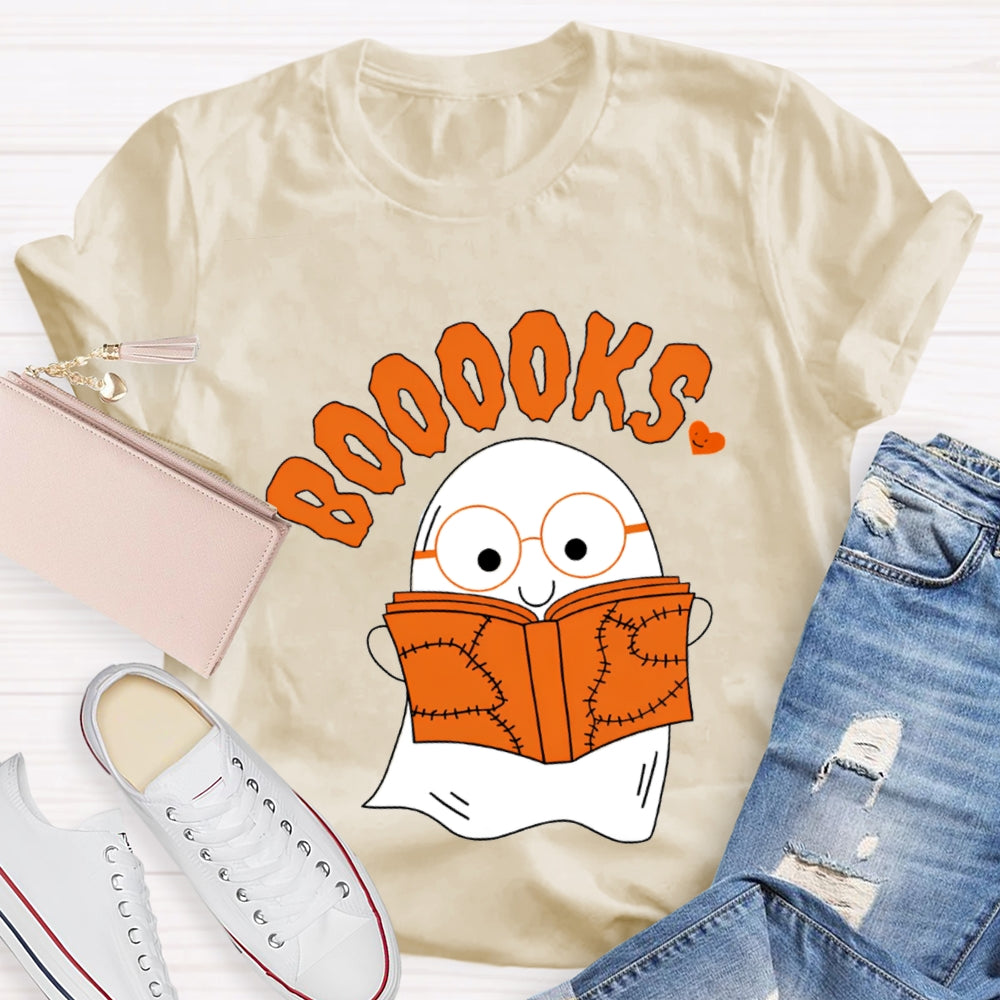 Little Ghost Reading Booooks T-Shirt