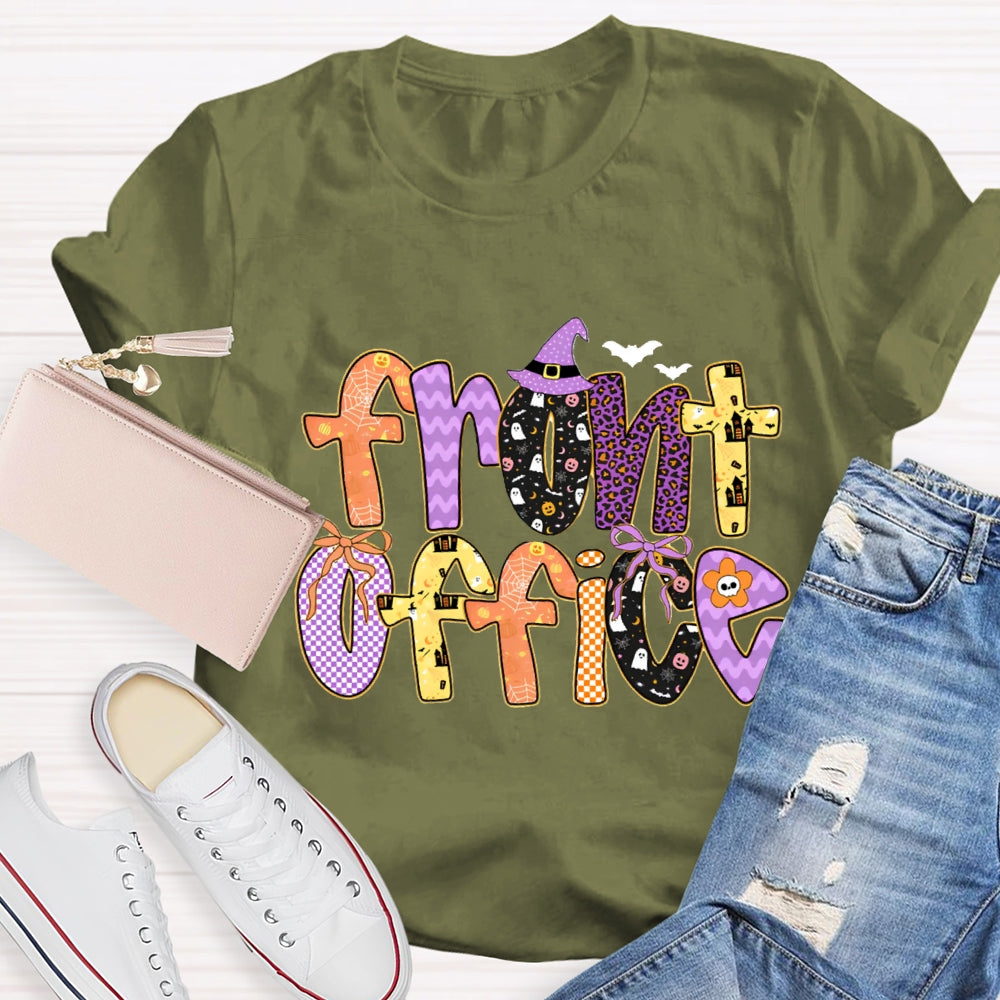 Halloween Design Front Office T-shirt