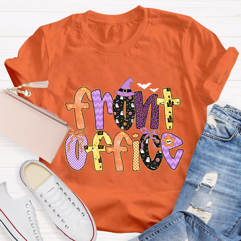 Halloween Design Front Office T-shirt