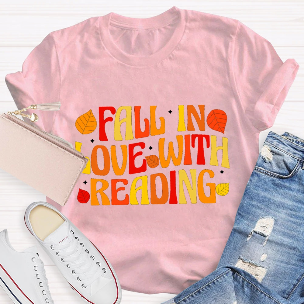 Fall In Love With Reading Fall Season T-Shirt