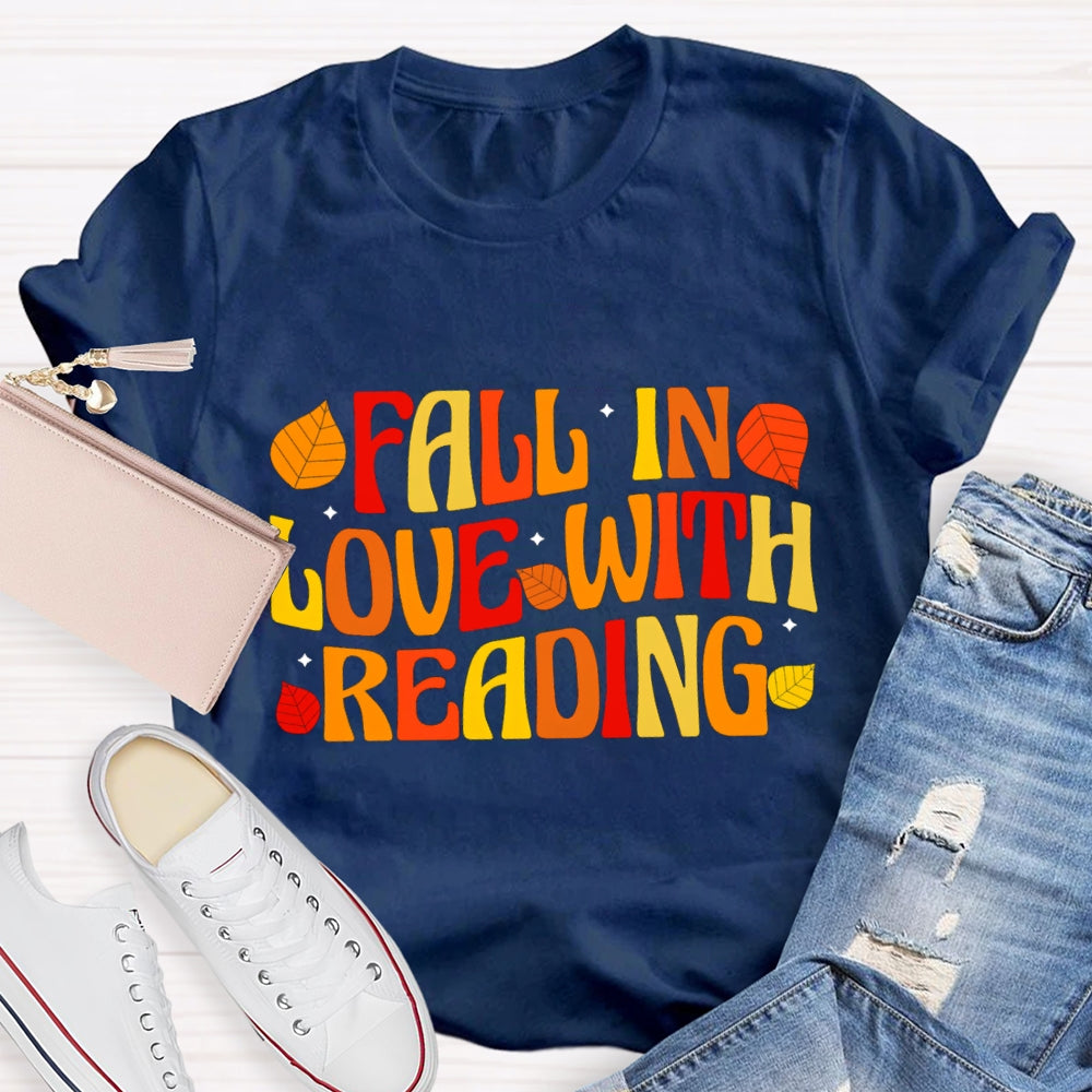 Fall In Love With Reading Fall Season T-Shirt