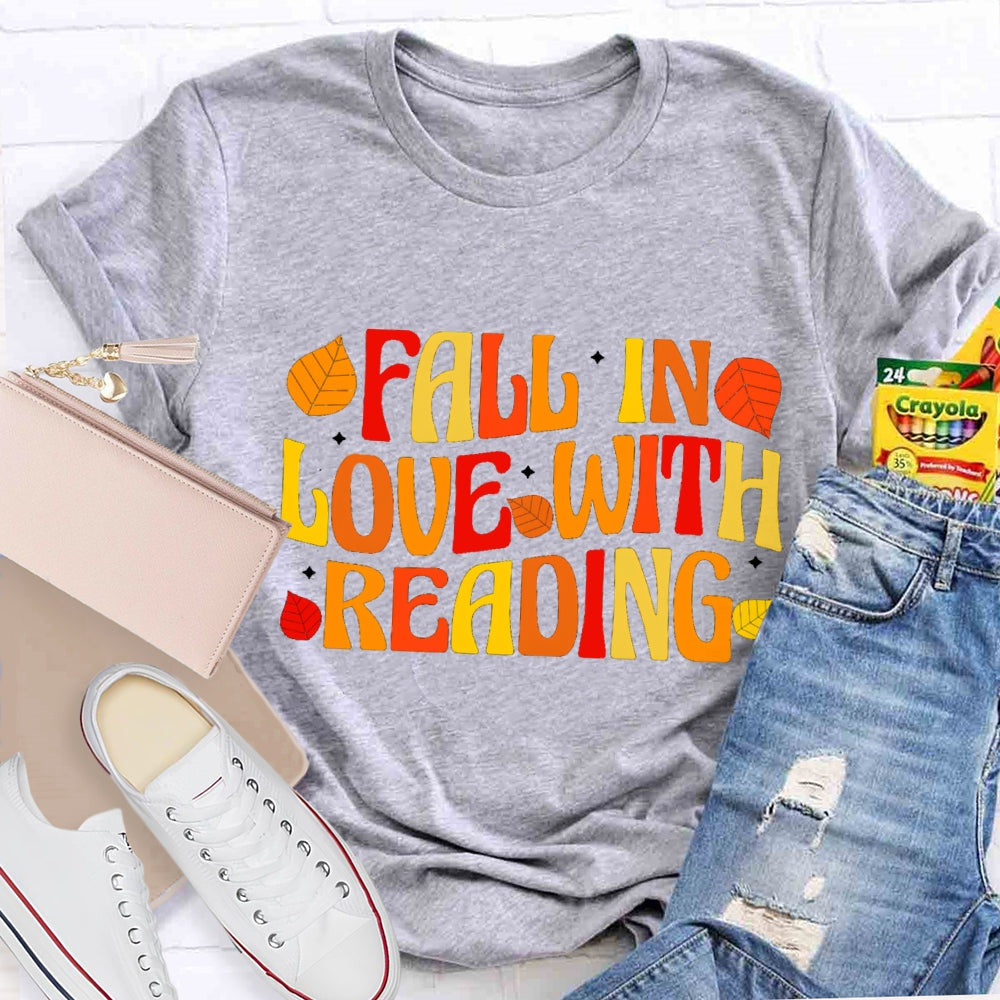 Fall In Love With Reading Fall Season T-Shirt