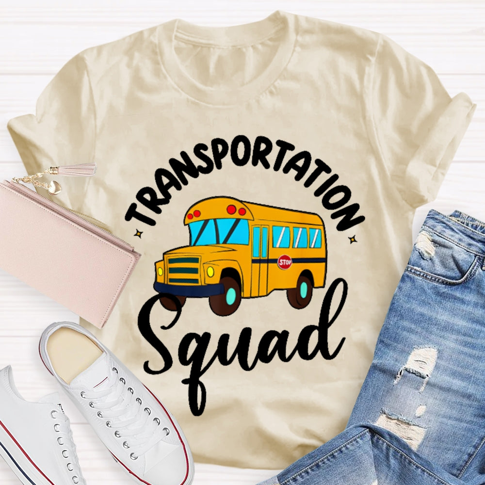 Transportation Squad Bus Driver Gift  T-shirt