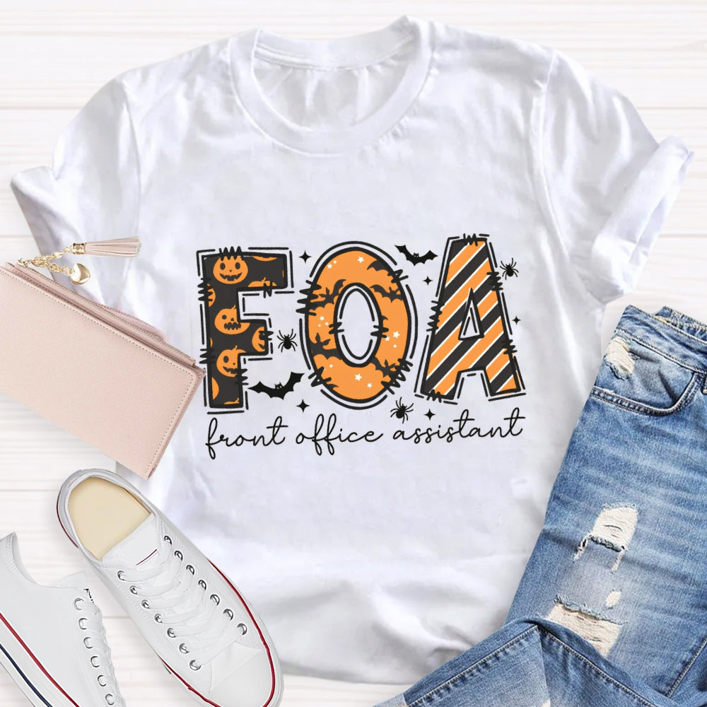 Halloween FOA Front Office Assistant T-Shirt