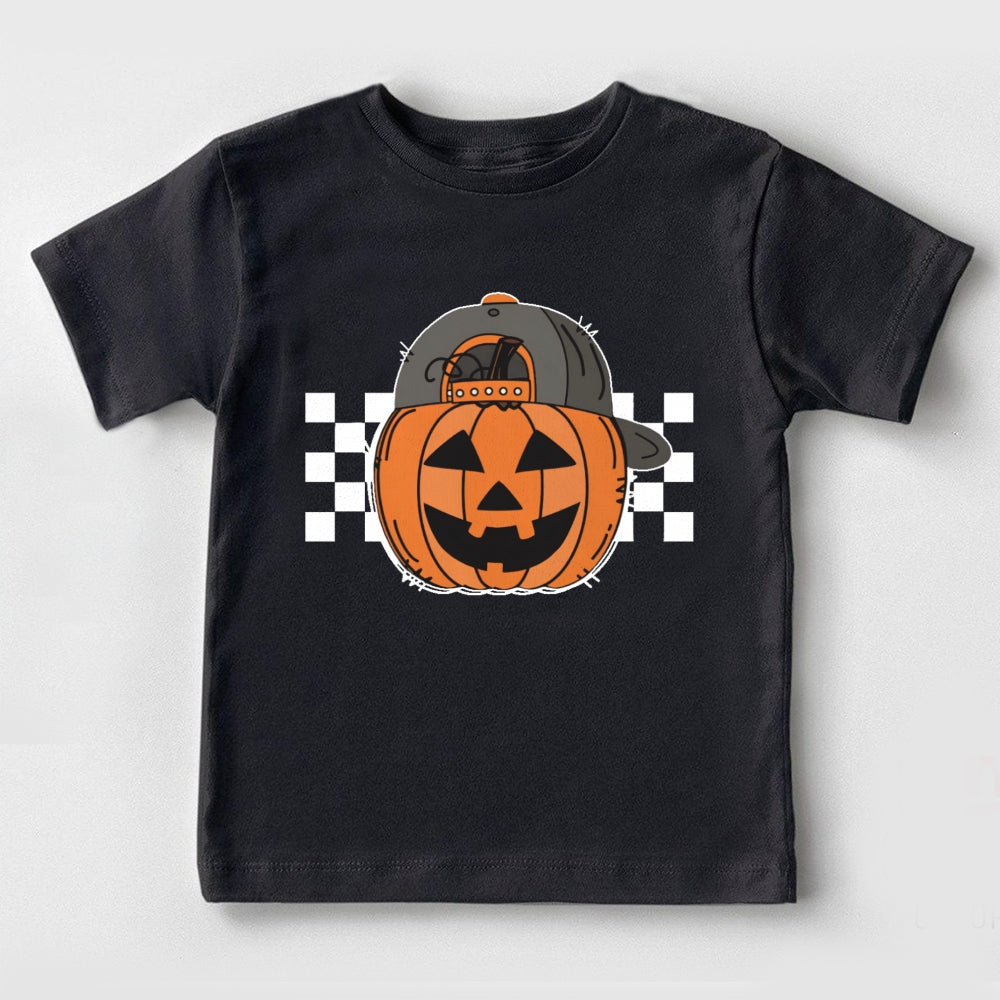 Pumpkin Hat Halloween Toddler T-shirts