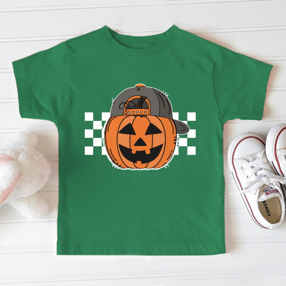 Pumpkin Hat Halloween Toddler T-shirts