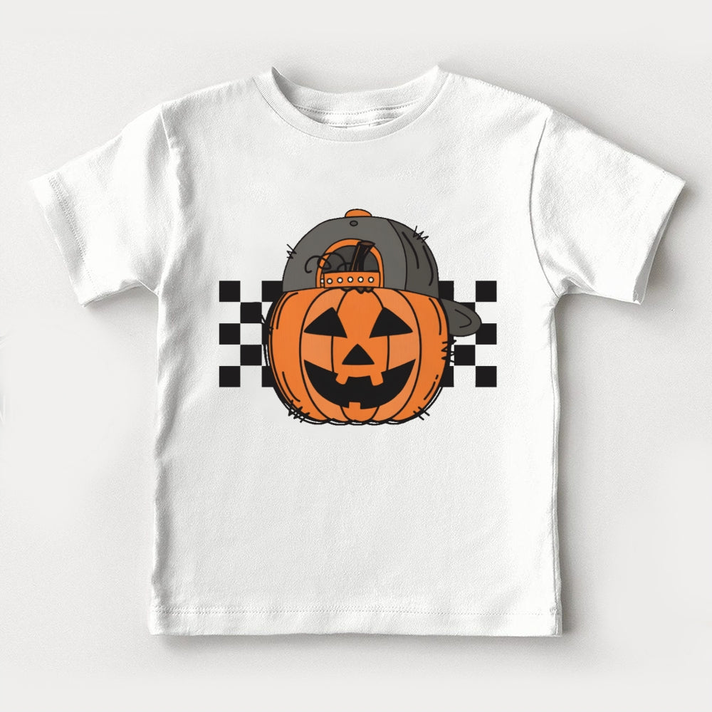 Pumpkin Hat Halloween Toddler T-shirts