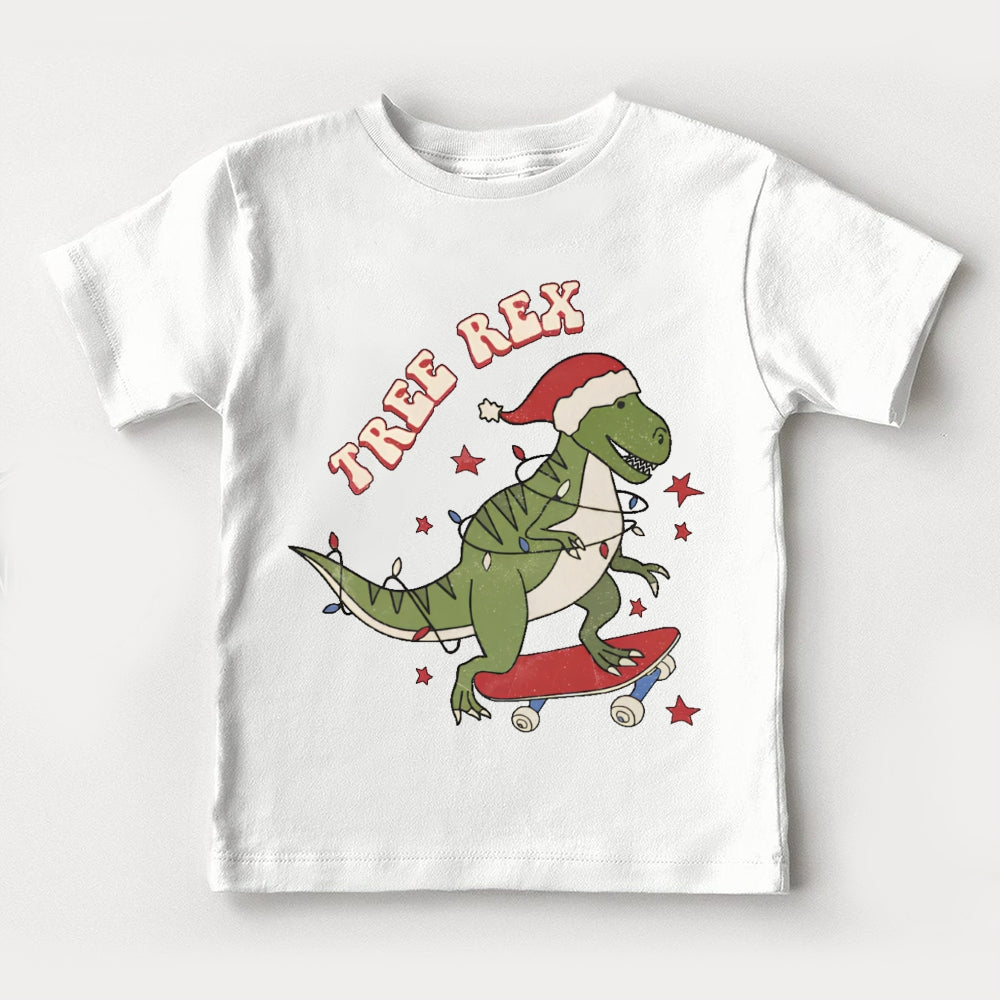 Tree Rex Christmas Toddler T-shirts