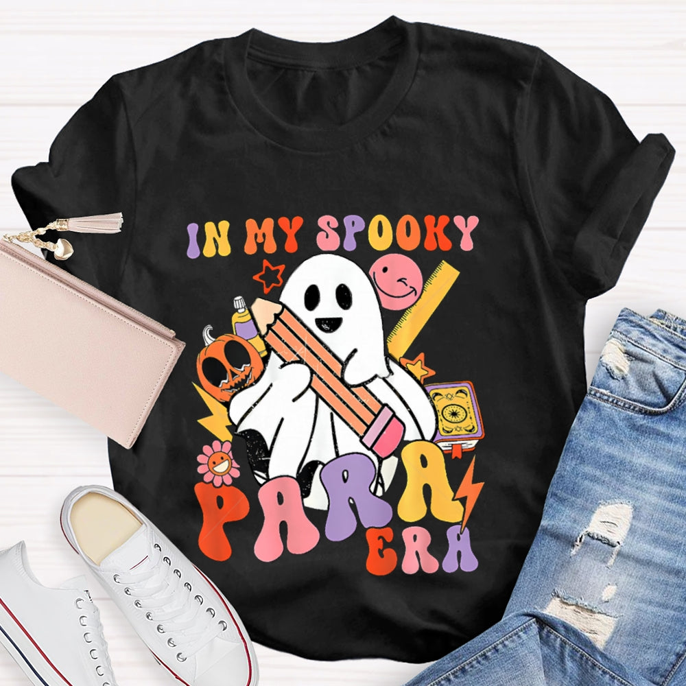 In My Spooky Para Era Little Devil Holding A Pencil T-shirt