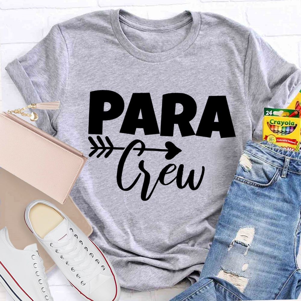 Para Crew Paraprofessional Heart Arrow T-shirt