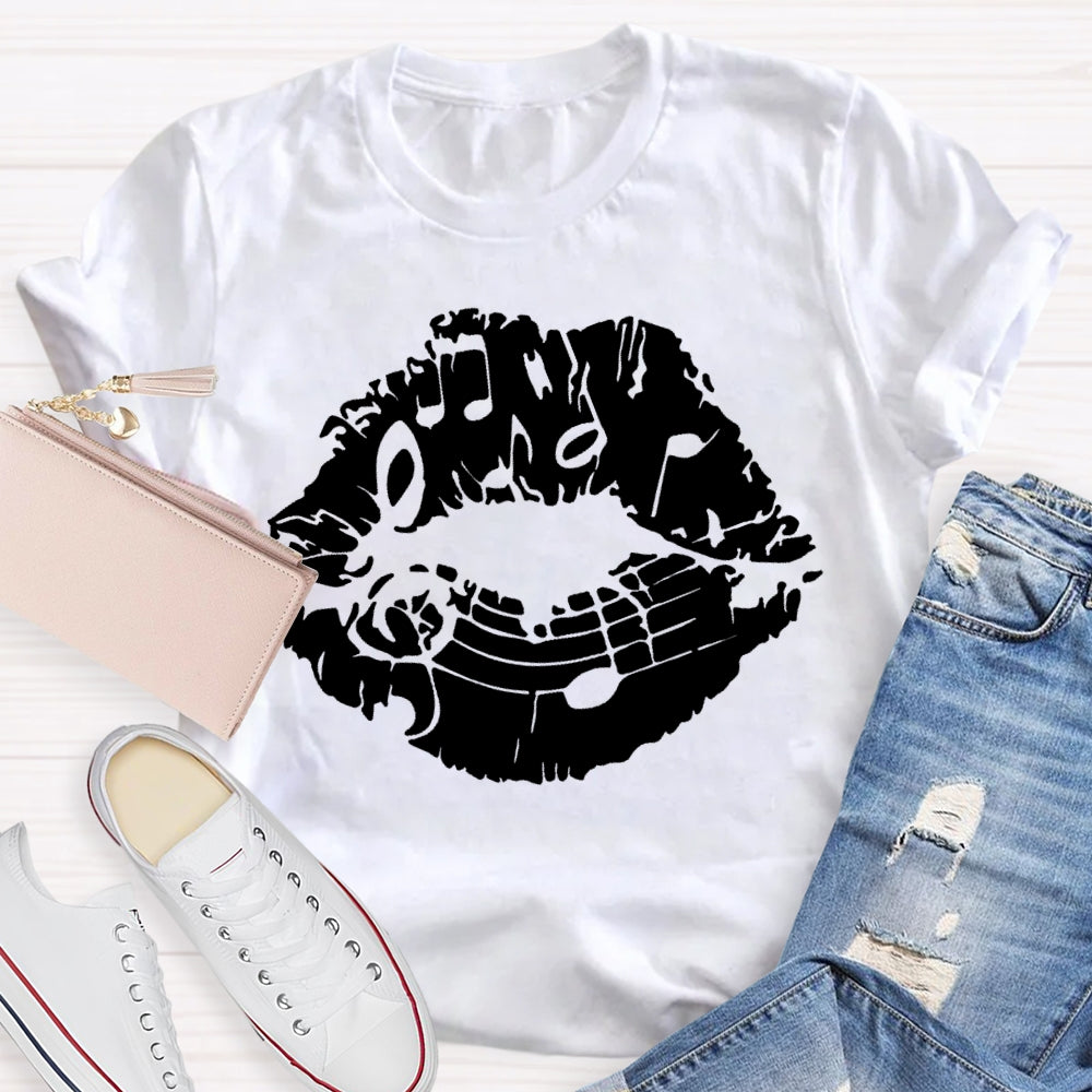 Lip Notes Music T-shirt
