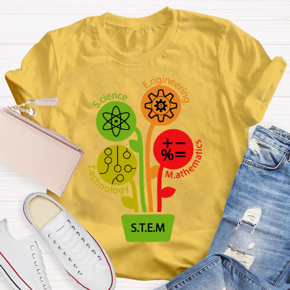 STEM Science Technology Engineering Math Teacher Gift  T-shirt