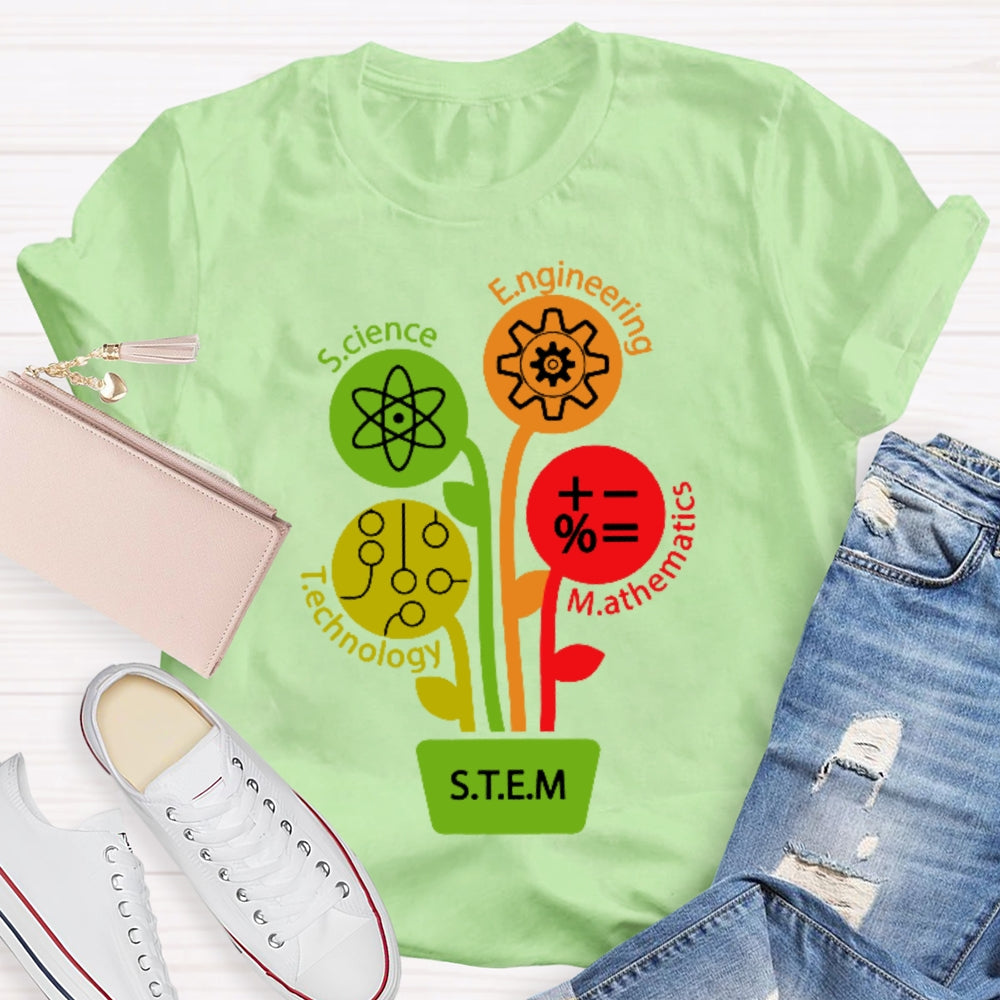 STEM Science Technology Engineering Math Teacher Gift  T-shirt