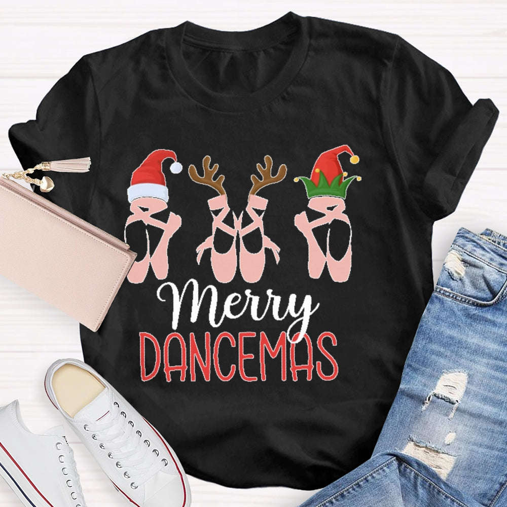 Merry Dancemas Ballerina Ballet Dancer T-shirt