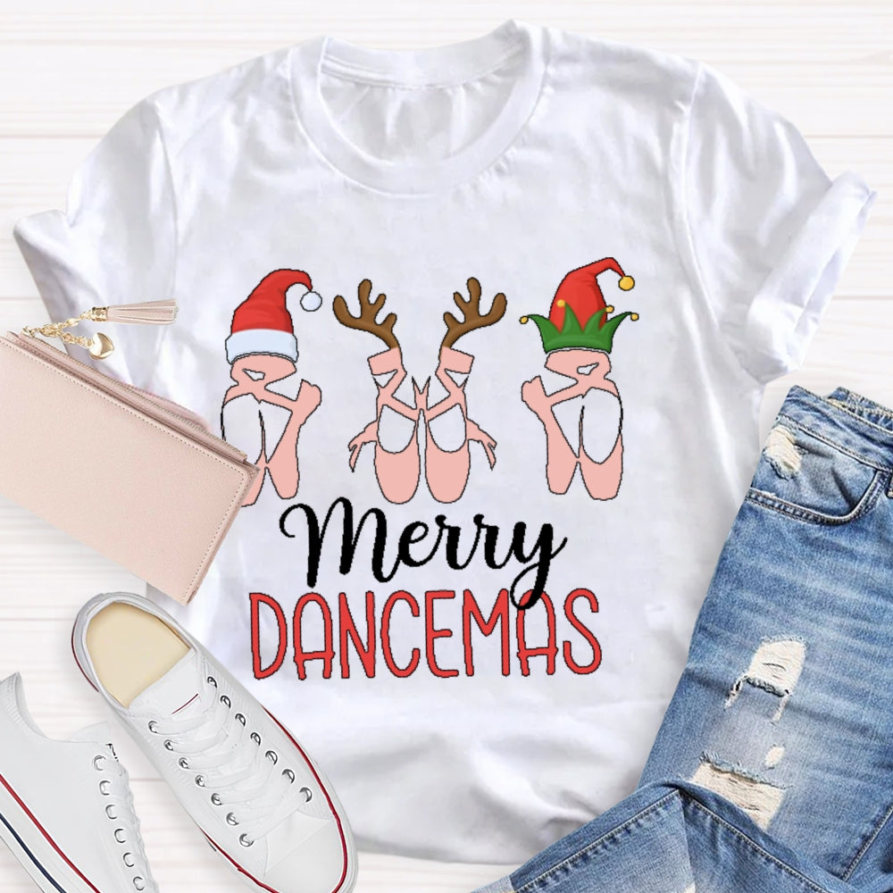 Merry Dancemas Ballerina Ballet Dancer T-shirt