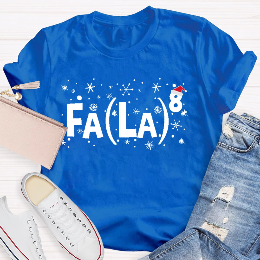 Fa La Christmas Math Teacher T-shirt