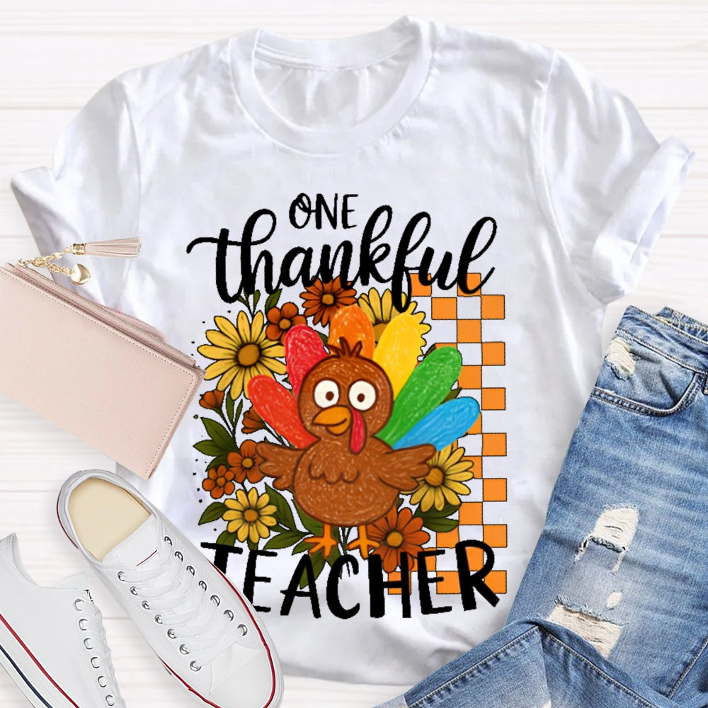 One Thankful Teacher T-shirt