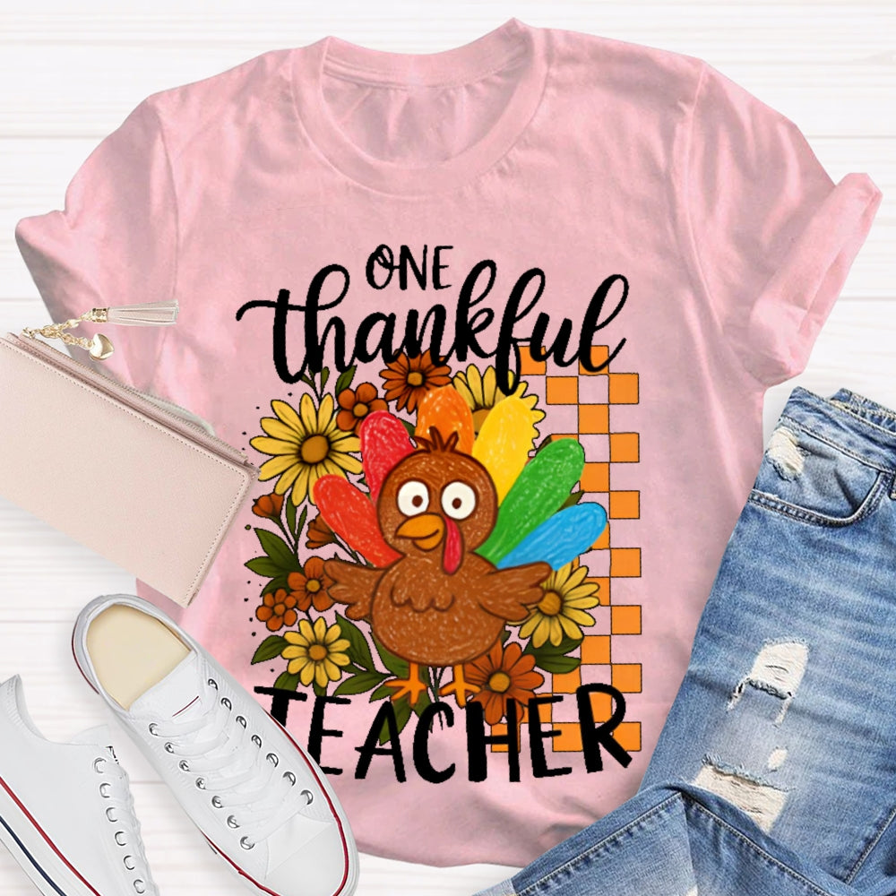 One Thankful Teacher T-shirt