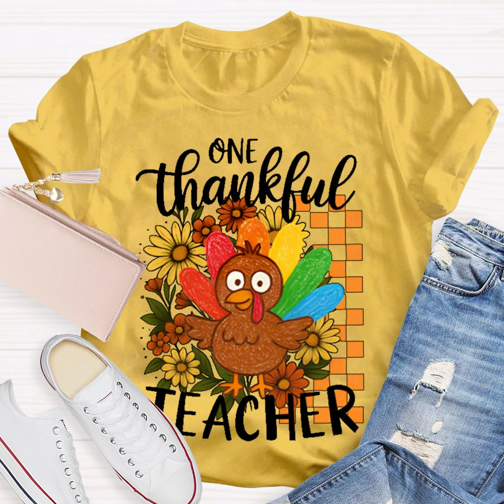 One Thankful Teacher T-shirt