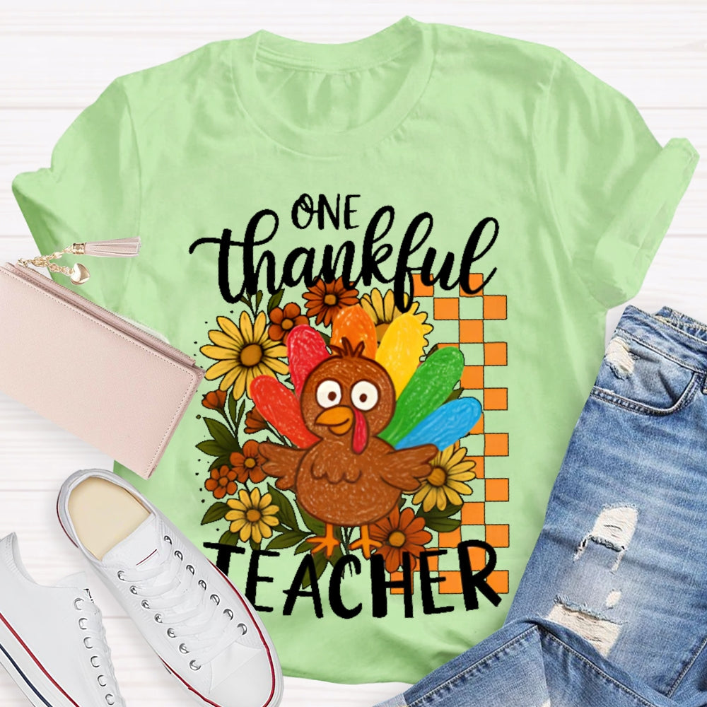 One Thankful Teacher T-shirt