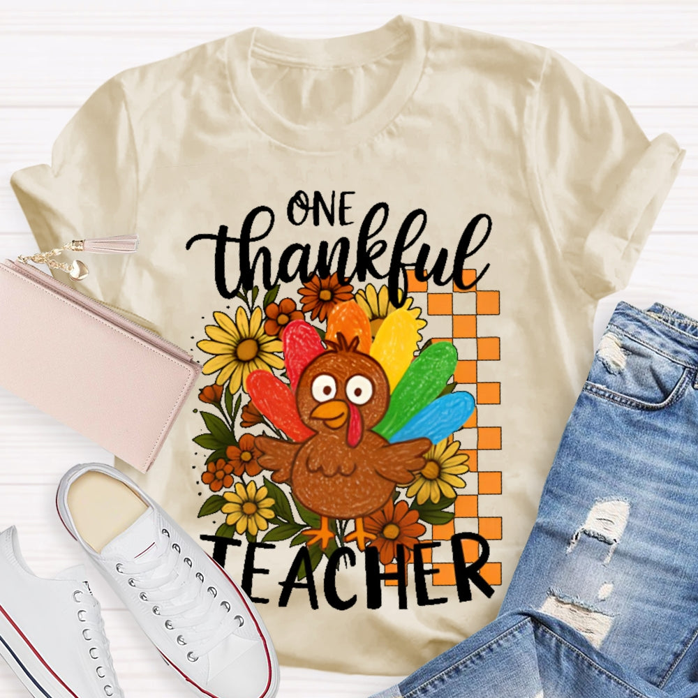 One Thankful Teacher T-shirt