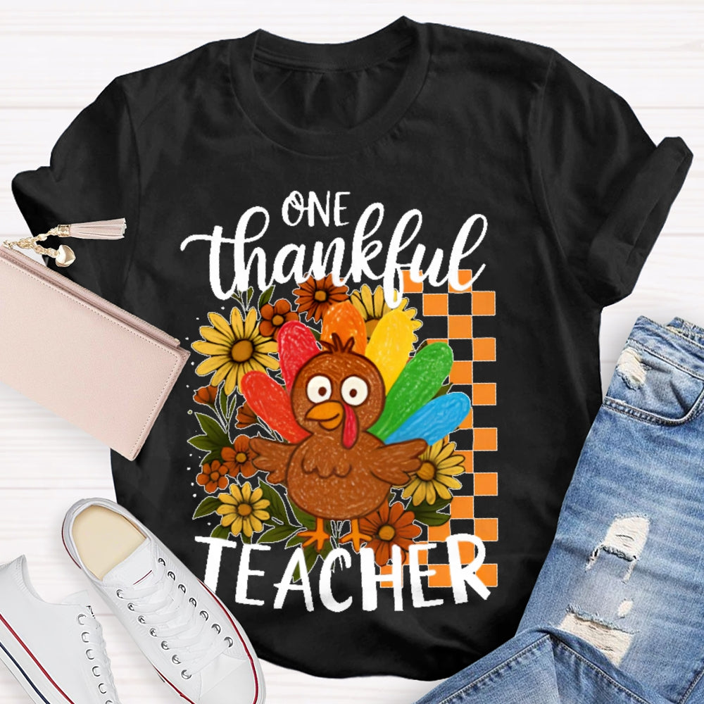 One Thankful Teacher T-shirt