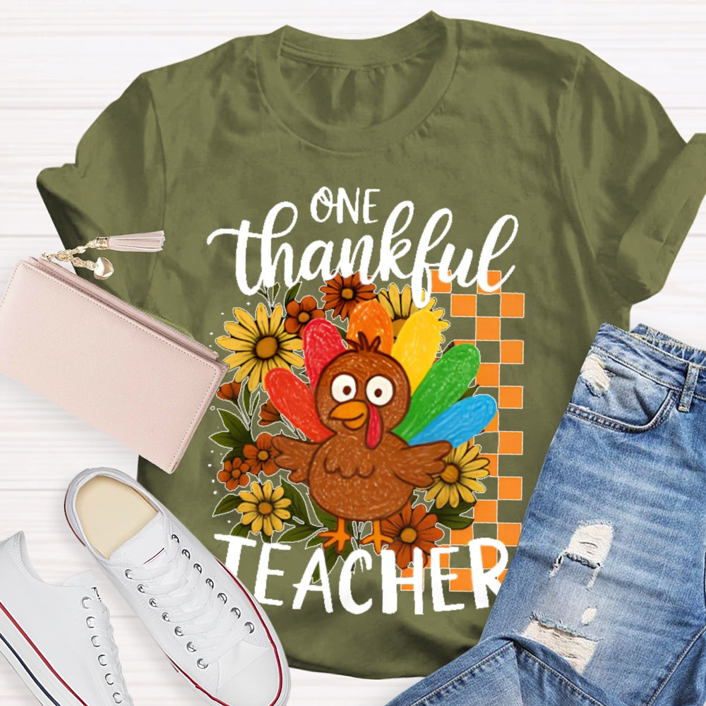 One Thankful Teacher T-shirt