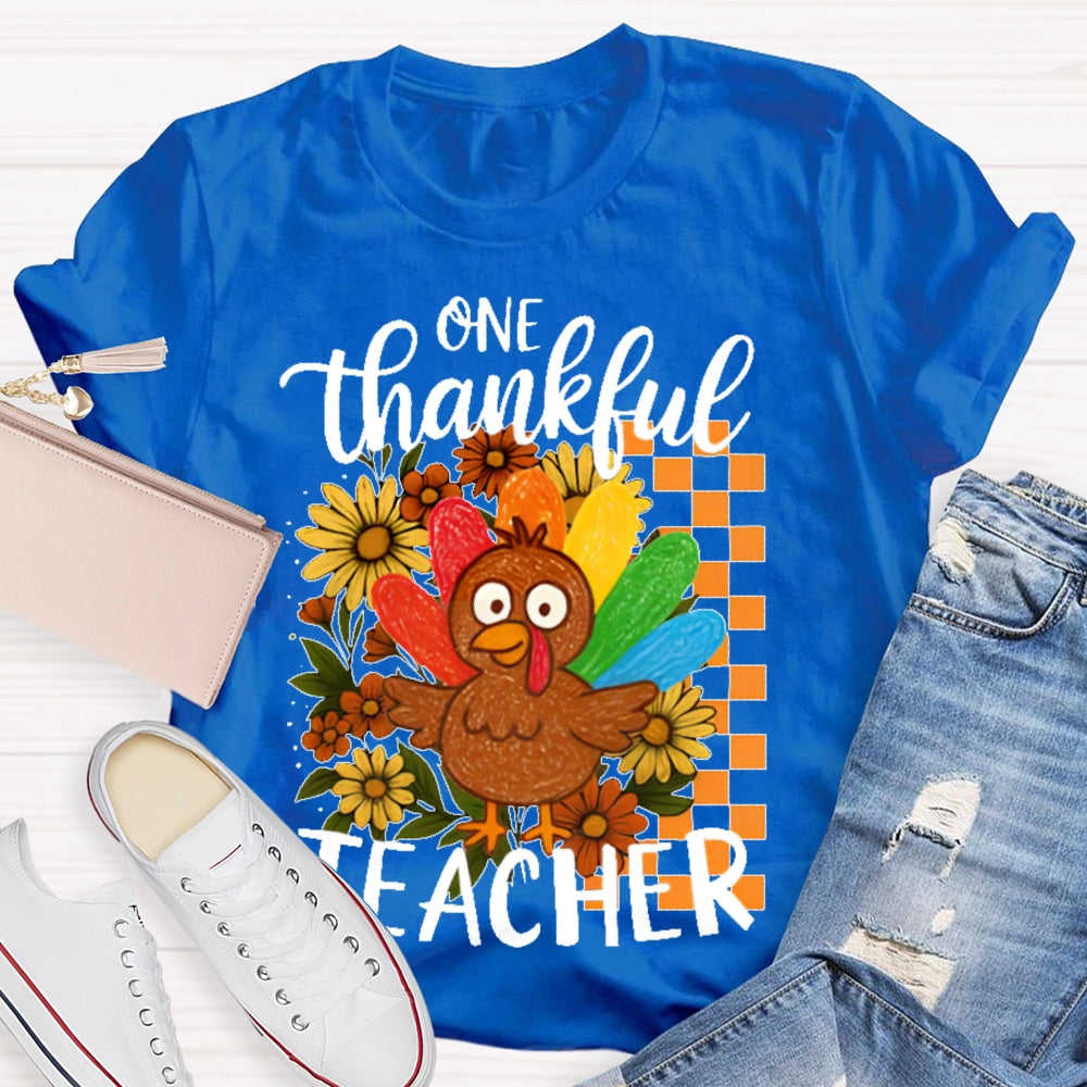 One Thankful Teacher T-shirt
