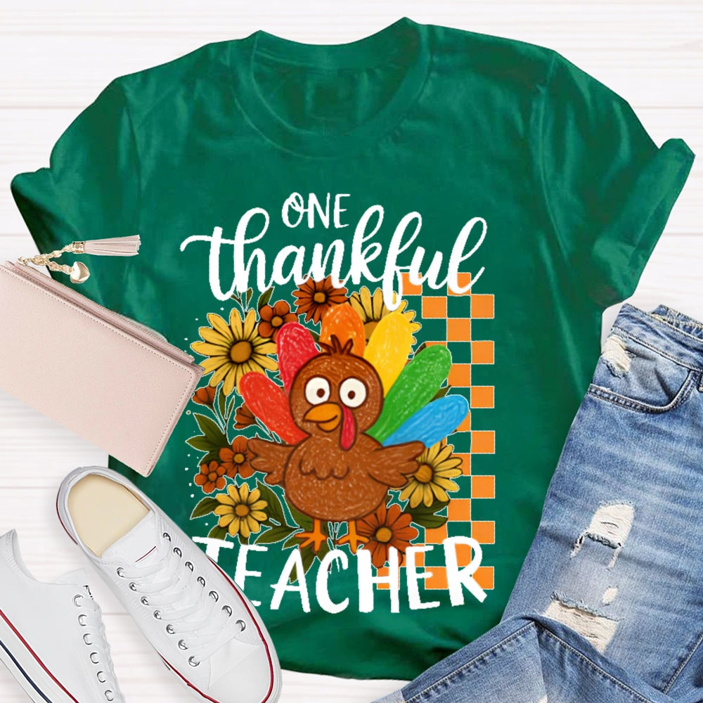 One Thankful Teacher T-shirt